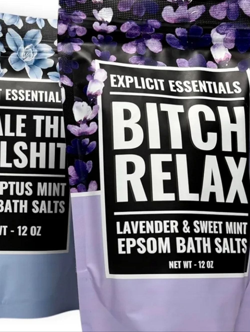 Explicit Essentials B!T@h Relax Epsom Bath Salts Lavender Sweet Mint 12oz